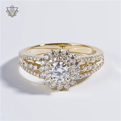 Anells de diamants elegants